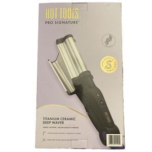 Hot Tools Pro Signature Titanium Ceramic Deep Waver New In Box Great Gift